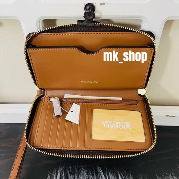 Michael Kors Jet Set Large Flat Phone Case Wristlet Wallet - Picture 9 of 16